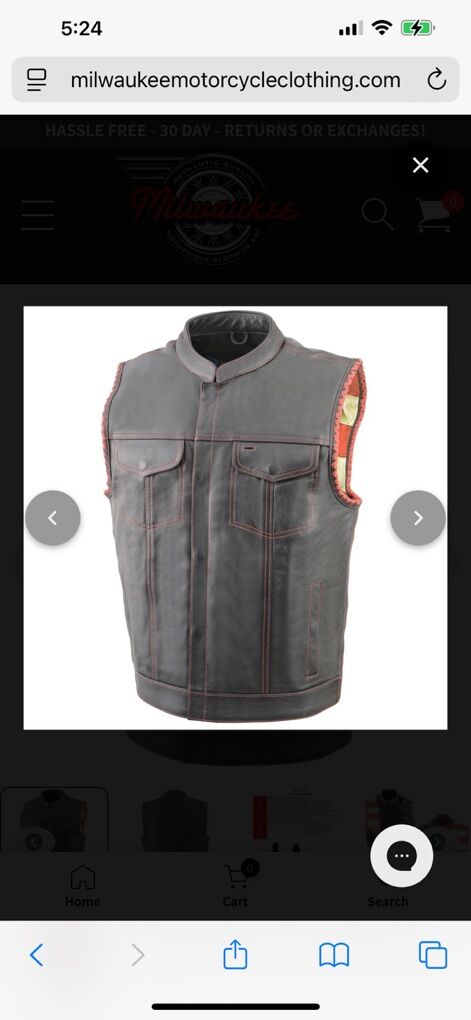 Milwaukee Leathers Vest  XXL