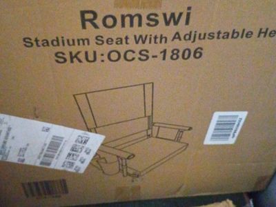Romswi Stadium Seat with Adjustable Height SKU OCS-1806