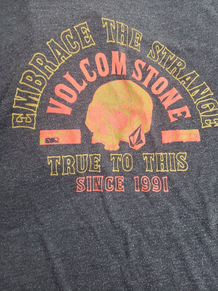 Men's Volcom Stone Grey T-Shirt - Medium