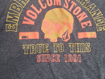 Men's Volcom Stone Grey T-Shirt - Medium