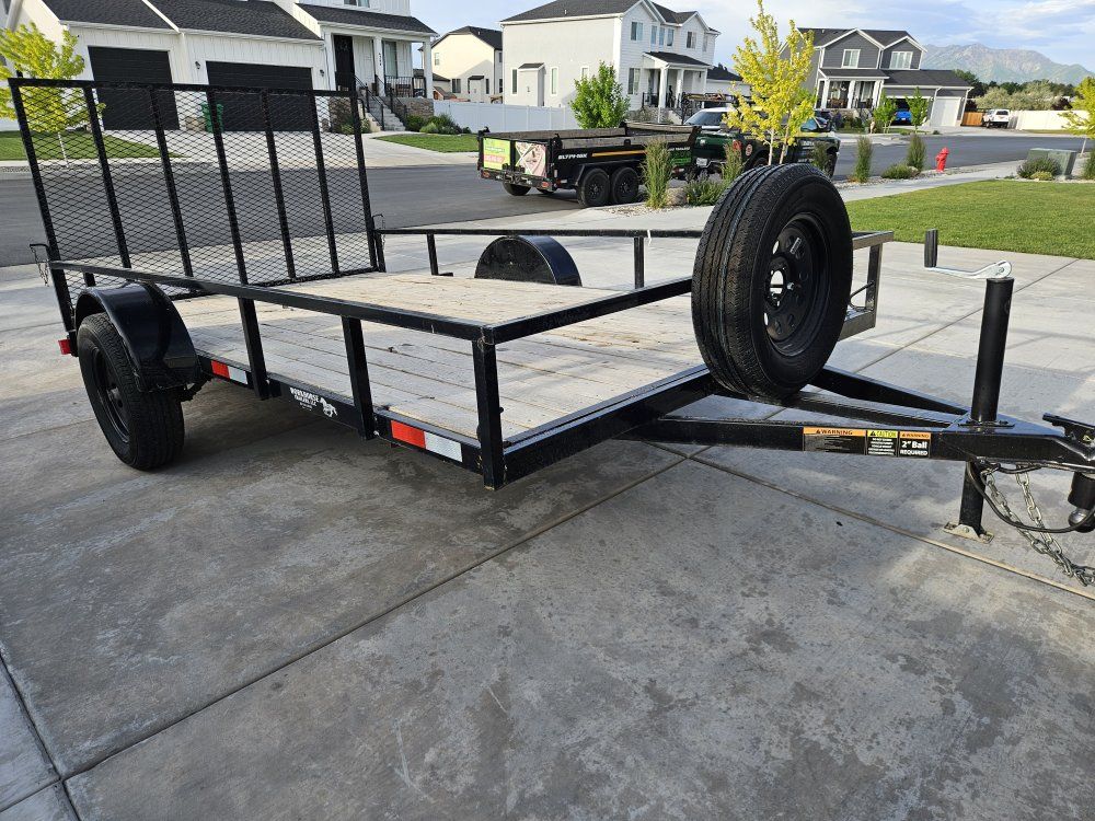 2024 works horse utility trailer 7x12.5 title in hand