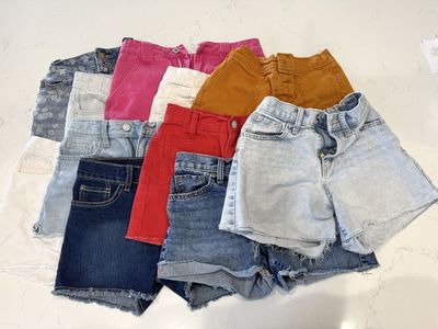 Girls Shorts Lot, Sizes 10, 12 & 14 (11 Pairs)
