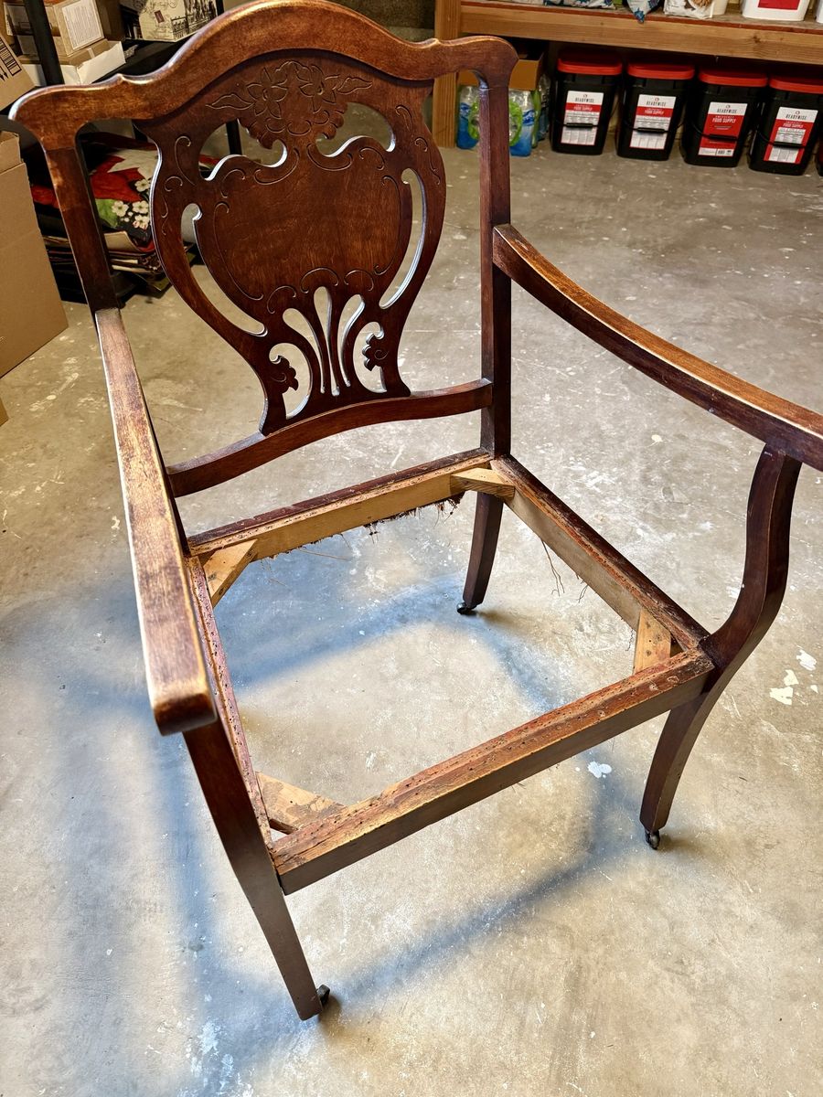 Antique wood chair