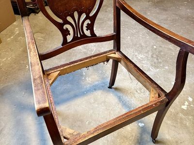Antique wood chair