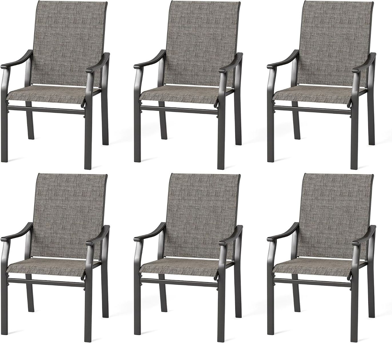 MFSTUDIO Patio Chairs 6: Metal Frame Sling