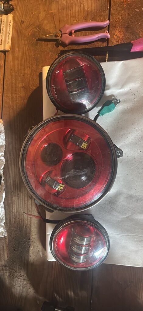 Harley Davidson Headlight and Foglights