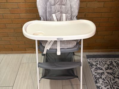 Graco Adjustable High Chair with Removable Tray and Folding Design