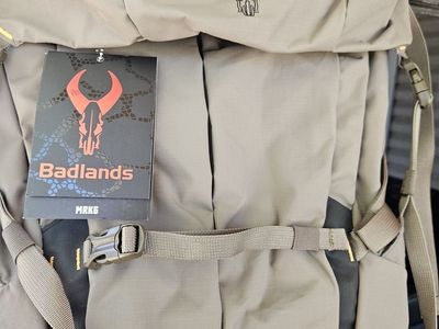 Badlands MRK6 Hunting Backpack - New with Tags - Quick-Deploy Meat Hauling System, Adjustable Torso