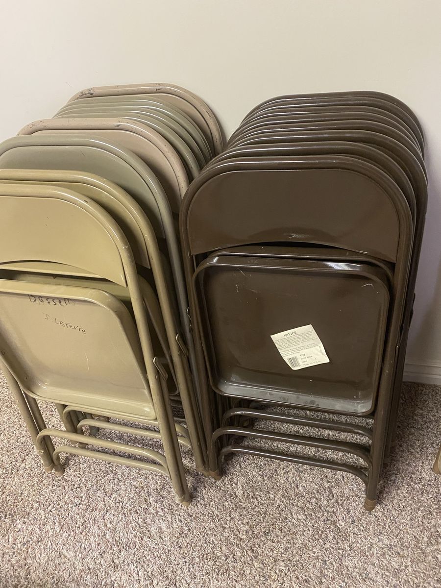 Sold pending pick up Folding chairs