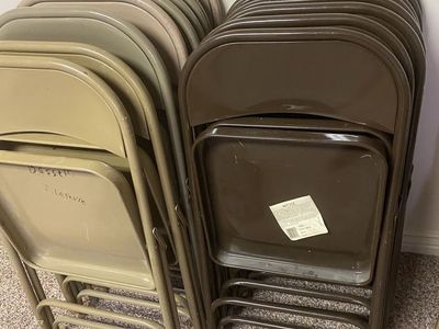Sold pending pick up Folding chairs