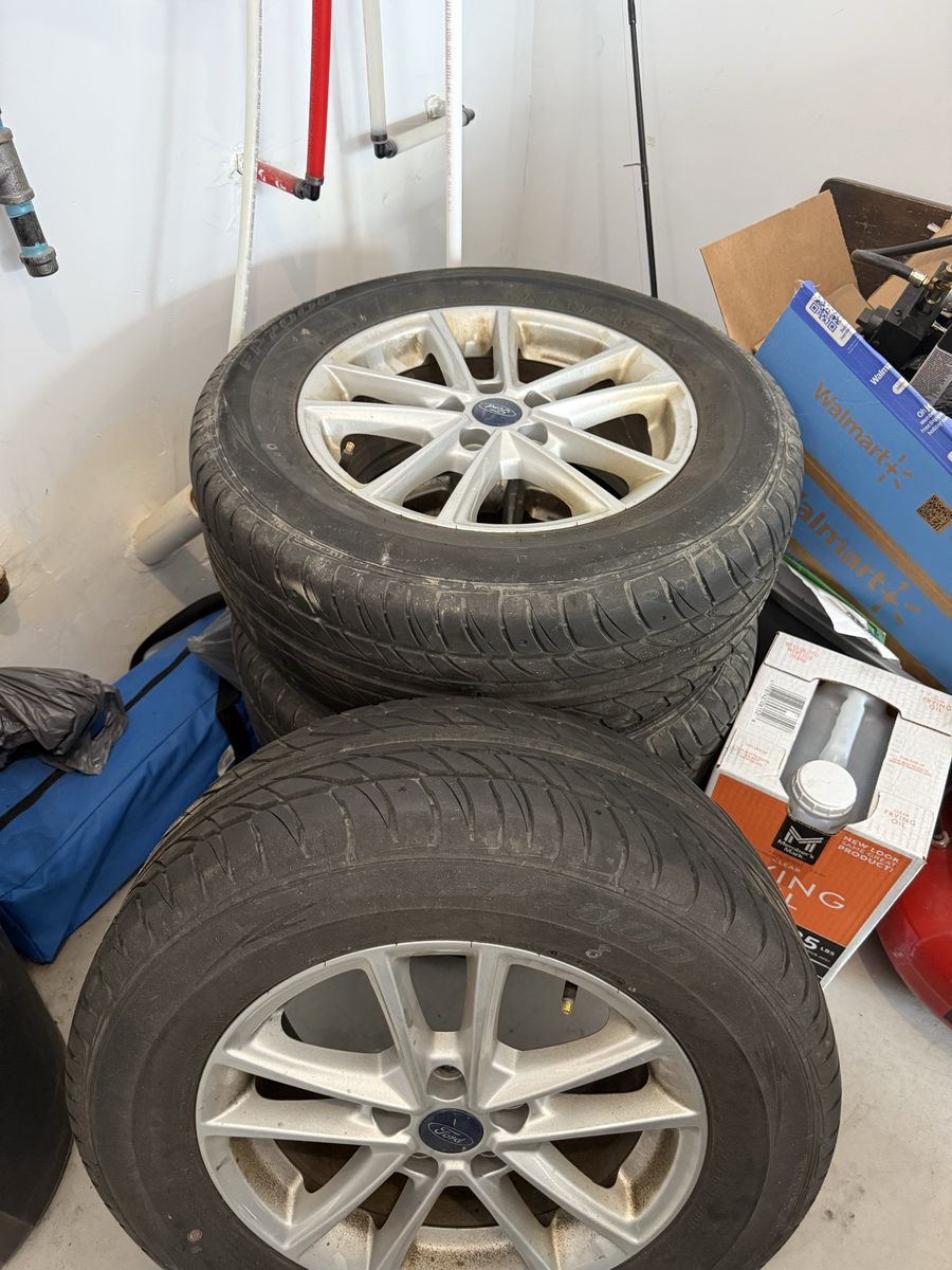Ford OEM Silver 15-inch Wheels & Tires (Set of 4)