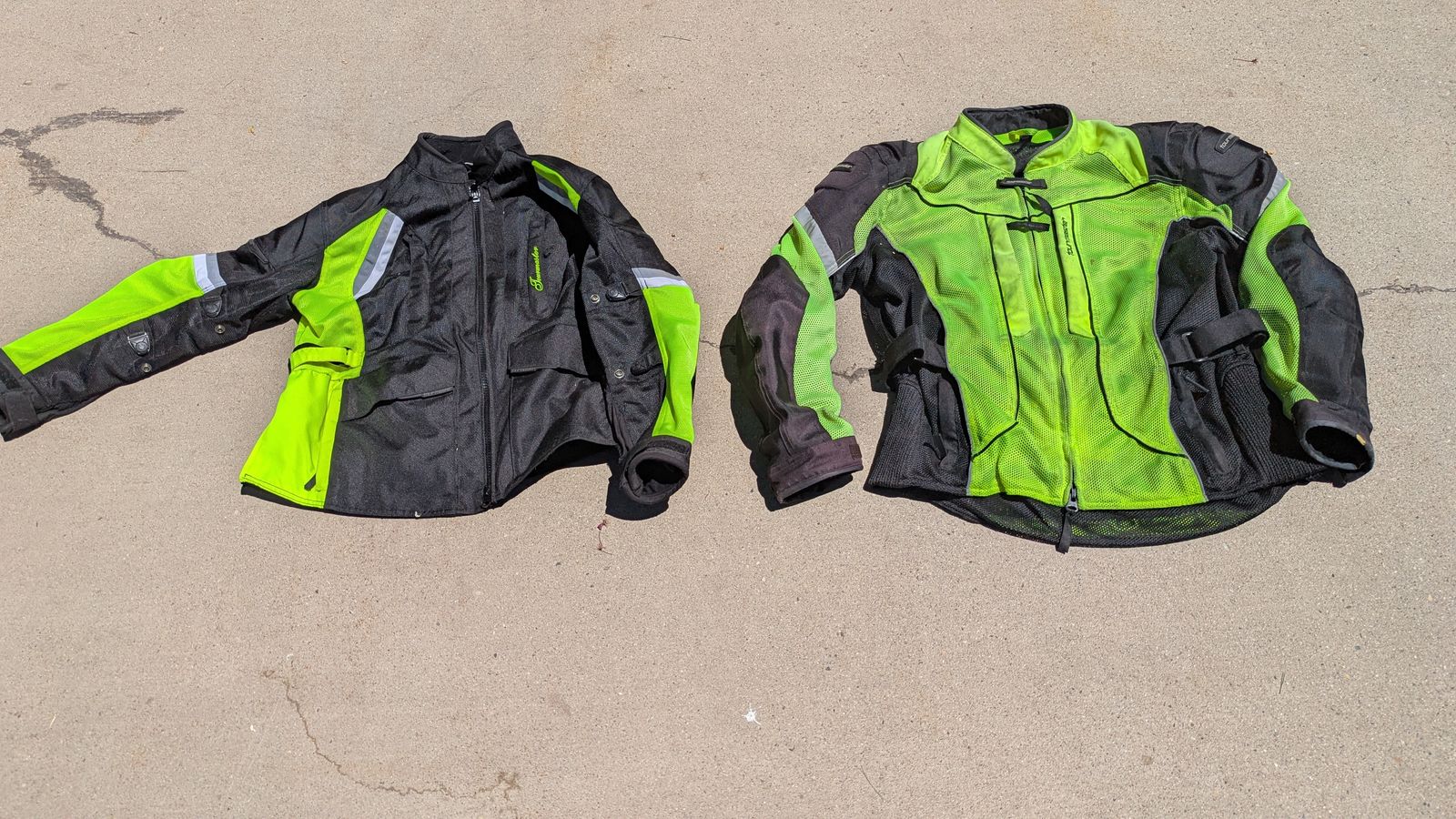 Motorcycle Jackets - Men’s and women’s, EXTREMELY VISIBLE, SOLD SEPARATELY