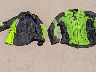 Motorcycle Jackets - Men’s and women’s, EXTREMELY VISIBLE, SOLD SEPARATELY