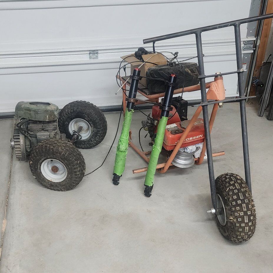 2 engines mini bike tons of parts