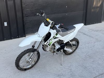 2026 Kawasaki KLX 110 Dirt Bike - White, excellent condition ProTaper rider grips