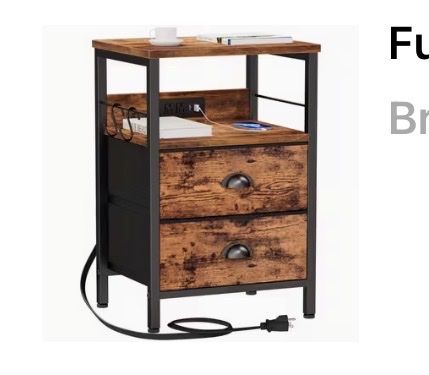 Side table with usb ports
