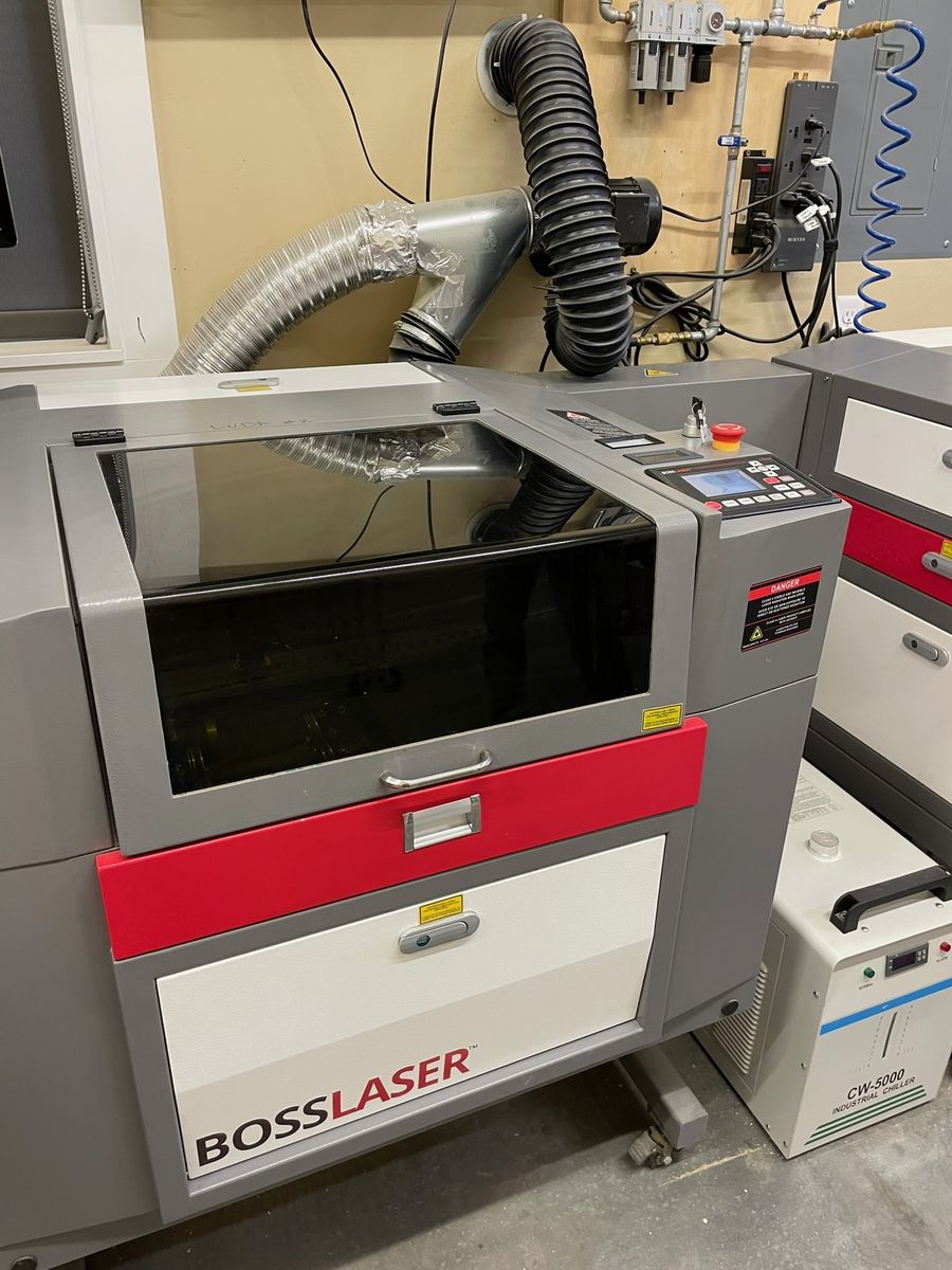 Boss Laser Engraver/ Cutter, With Chiller & Rotary