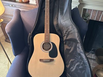New Fender Acoustic Guitar With Case