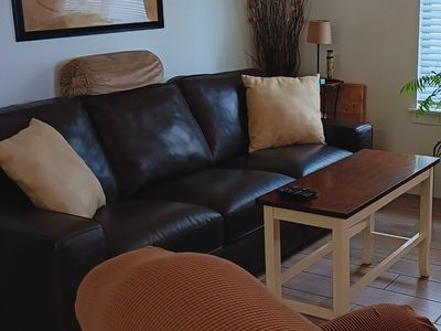 Chocolate Brown Genuine Leather Couch