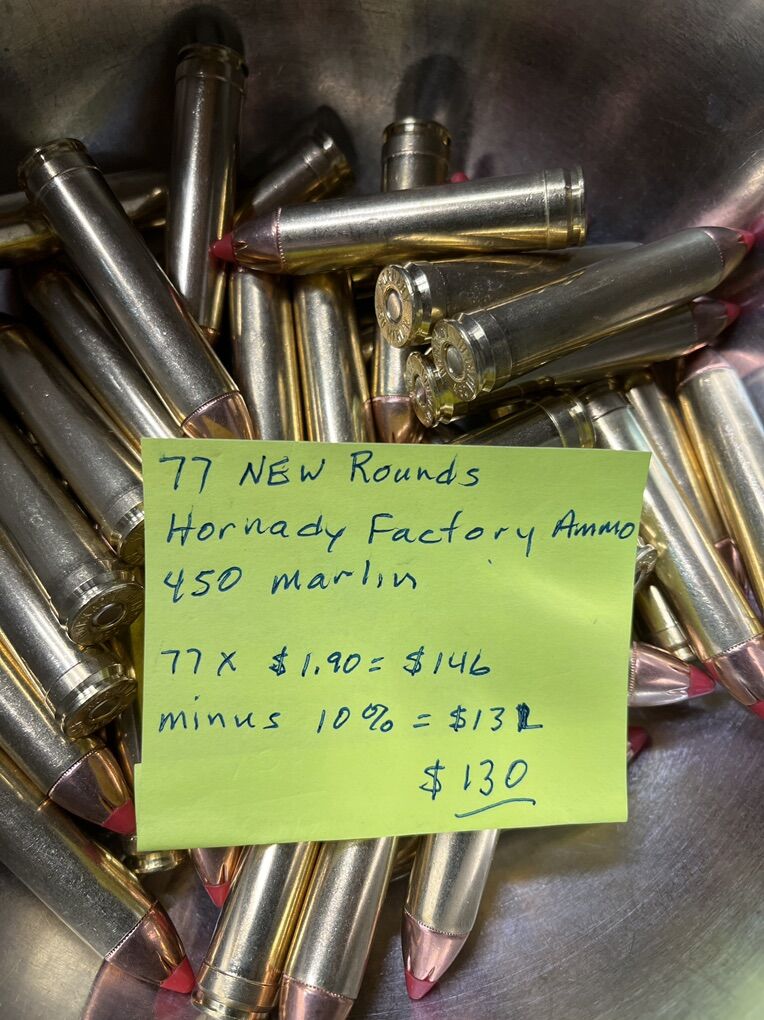 450 Marlin New Ammo.