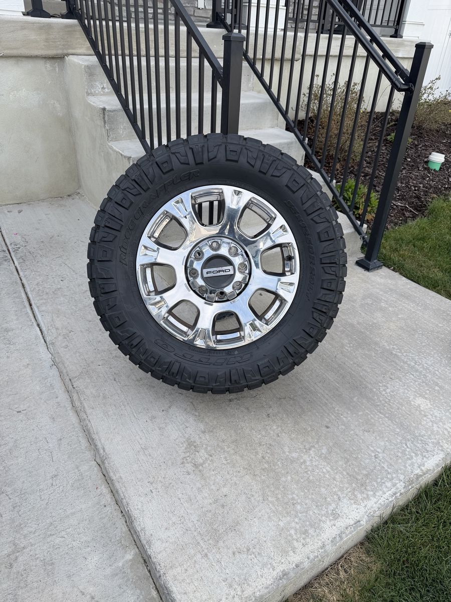 Ford F350 Rims and Tires 35/12.50R20 Nitto Load F