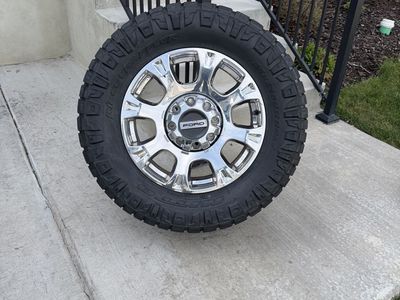 Ford F350 Rims and Tires 35/12.50R20 Nitto Load F