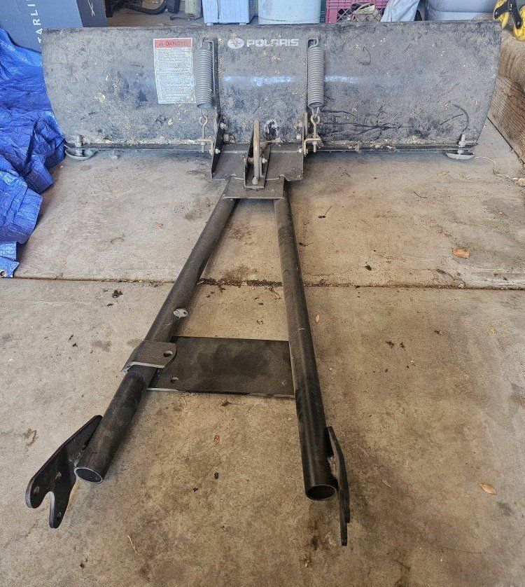 Polaris ATV/UTV Snow Plow Blade, 60-inch, Heavy-Duty Brand New W/mounting plate