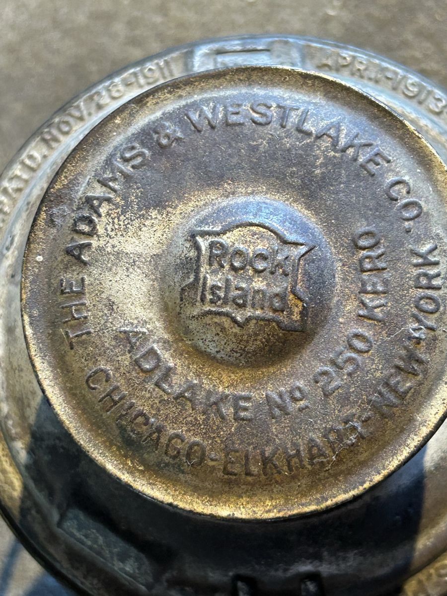 Antique Railroad Lantern Adams Westlake Adlake 250
