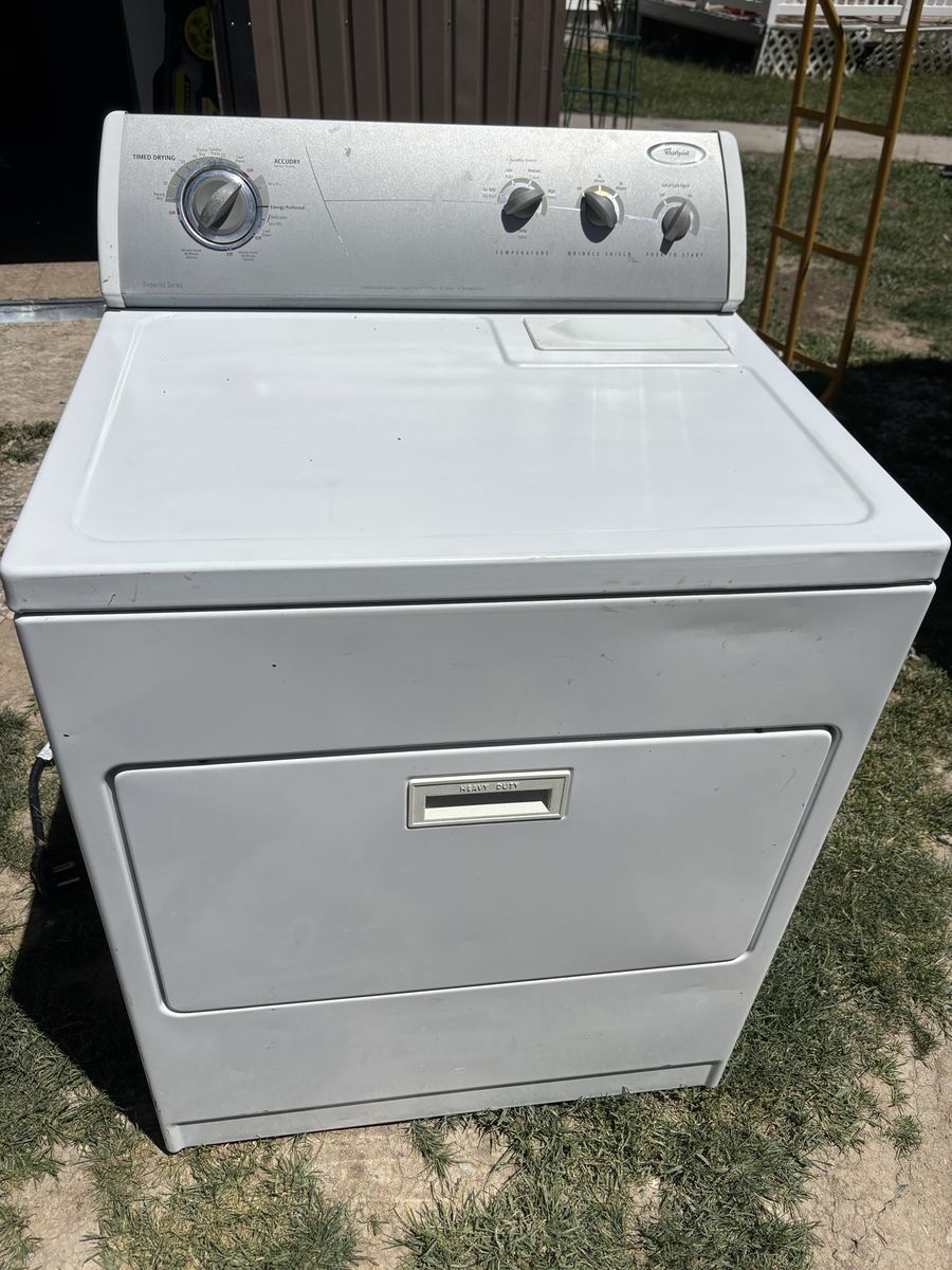 Whirlpool super capacity electric dryer