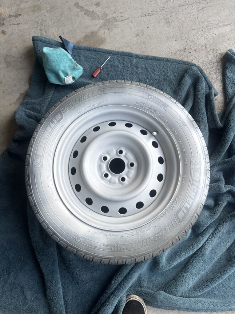 5x100 15 Inch Steelies, White