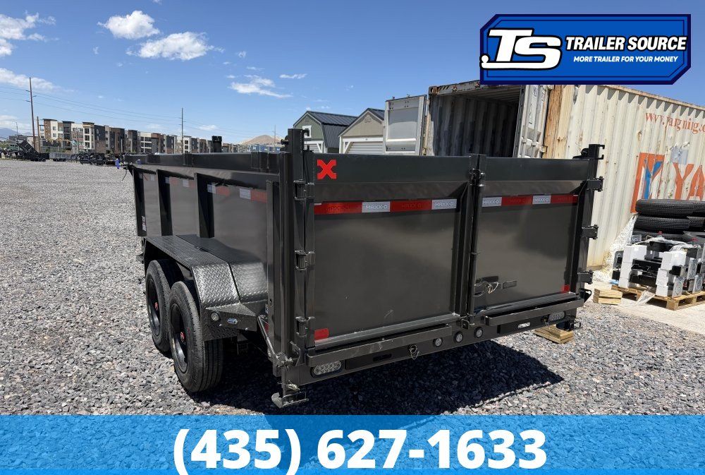 7x16 Maxx-D DTX Dump Trailer - 36" Sides - 17.5K GVWR - 7 Gauge Floor