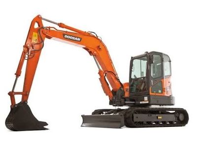 2020 doosan / bobcat dx85r-3, excavator for sale, only 450 hours!!