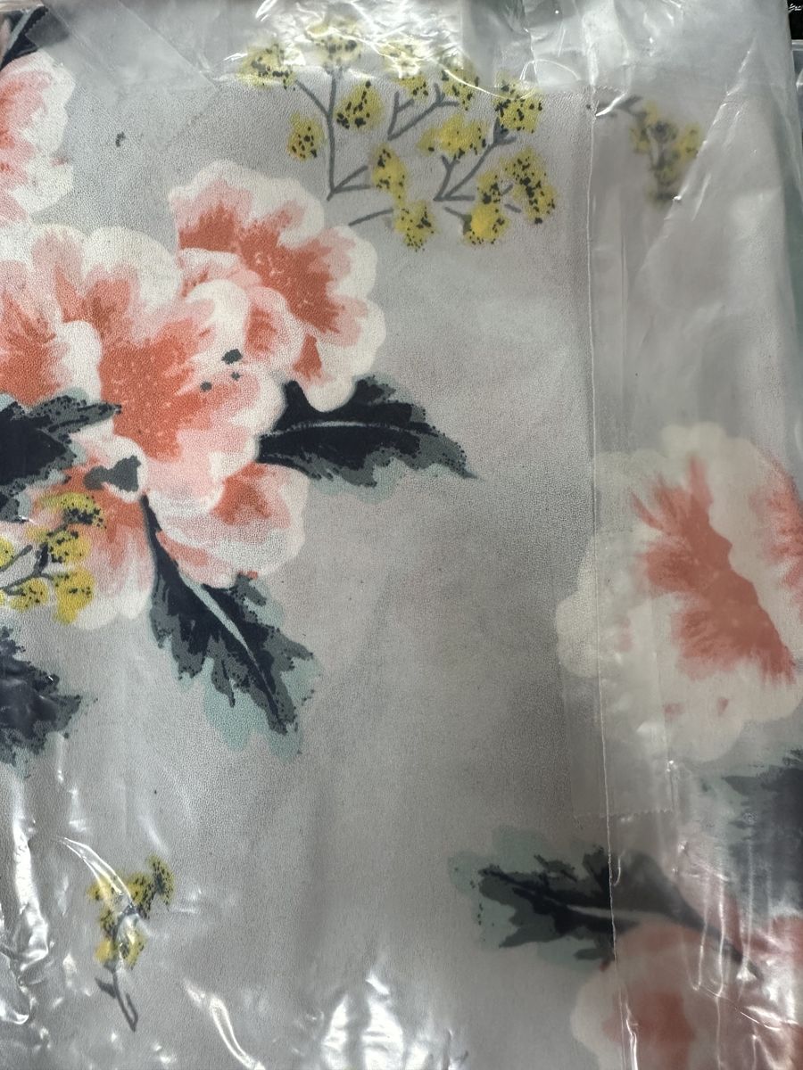 Large Floral Challis Print.