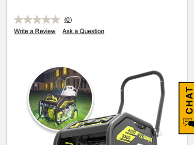 Sun Joe Power Joe 4100W Portable Propane Generator (Like New)