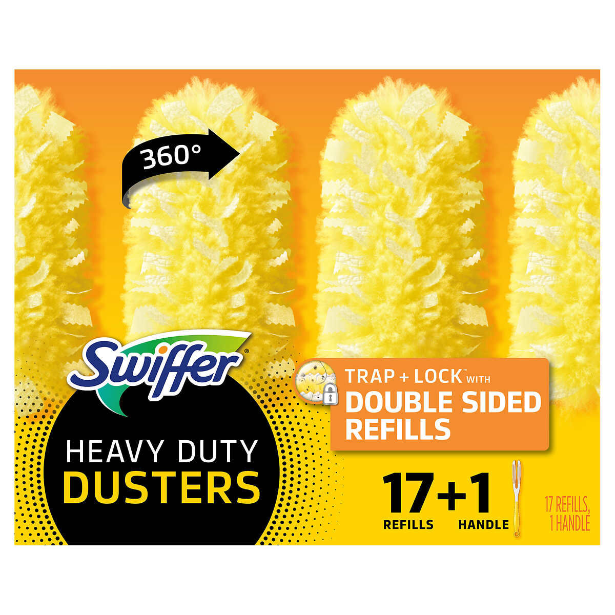 Swiffer Heavy Duty Dusters Dusting Kit, 17 Refills, 1 Handle 2218587 #90398