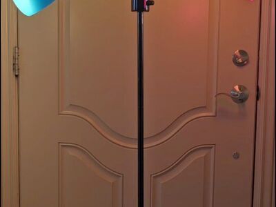 Floorlamp with 5 Interchangeable Shades