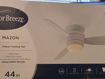 Harbor Breeze Mazon 44-inch Ceiling Fan w/ Reversible Blades & Remote