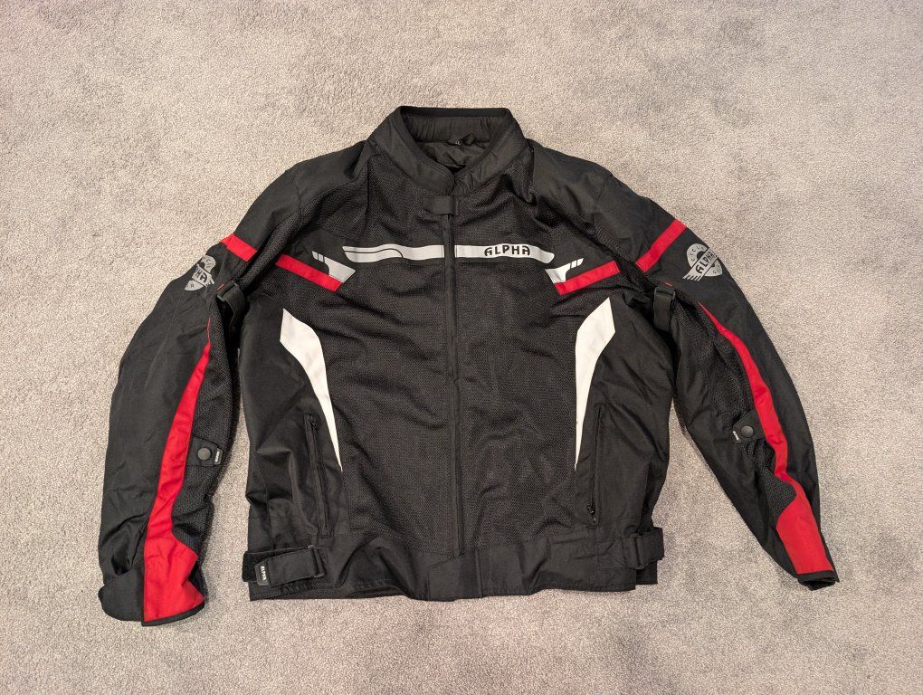 4XL Alpha Cycle Gear armored mesh motorcycle jacke