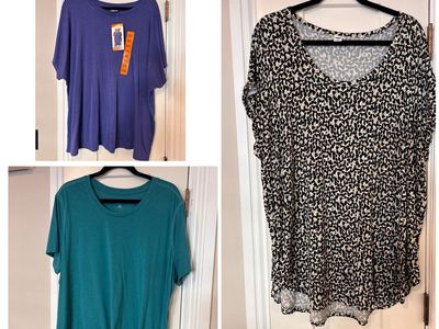 Women’s XXL Tops Longer/Tunic Length $5 each
