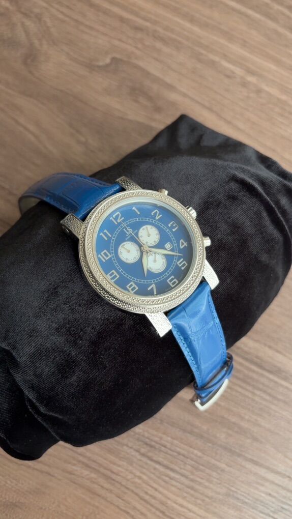 J&S Joseph & Sons Blue Chronograph Watch