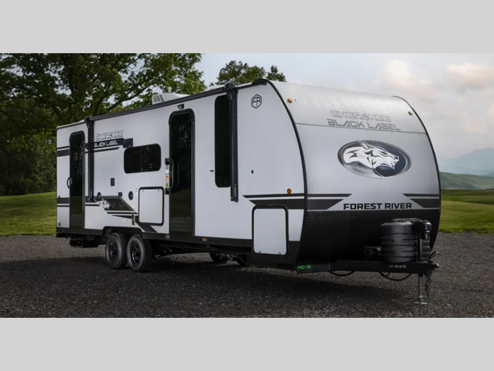 2027 Forest River RV Cherokee Grey Wolf Black Label 24RRTBL Toy Hauler Travel Trailer Front Bedroom|Outdoor Kitchen|Two