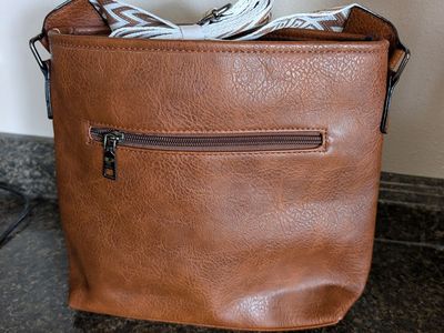 NWT Brown Vegan Leather CrossbodyBag