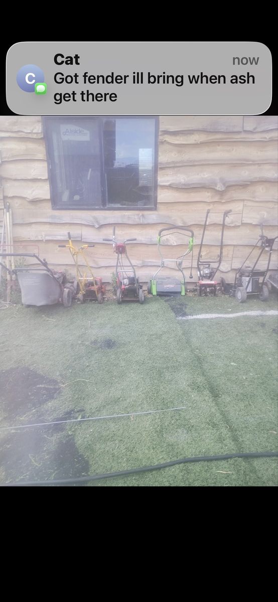 Used Lawn Mowers and Yard Equipment - edgers, tillers, mowers, water tank, electric rake, waterpumps,