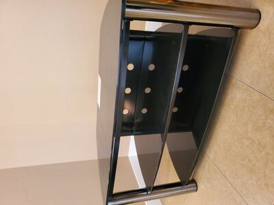 Small glass TV stand