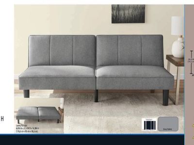 Mainstays Studio Futon Convertible Sofa - Gray Fabric