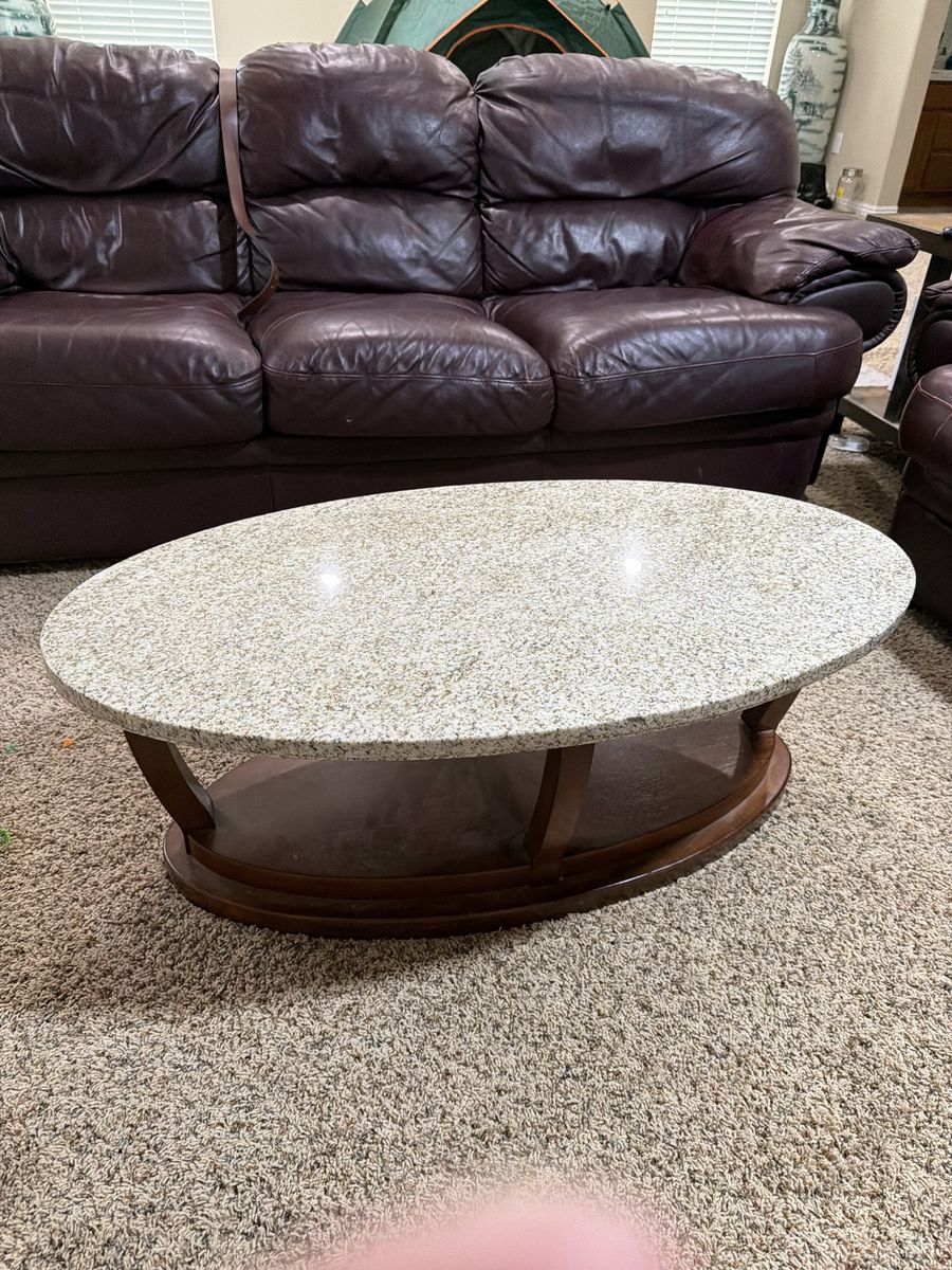 $100 OBO Granite coffee table. Heavy !!