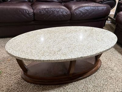 $100 OBO Granite coffee table. Heavy !!