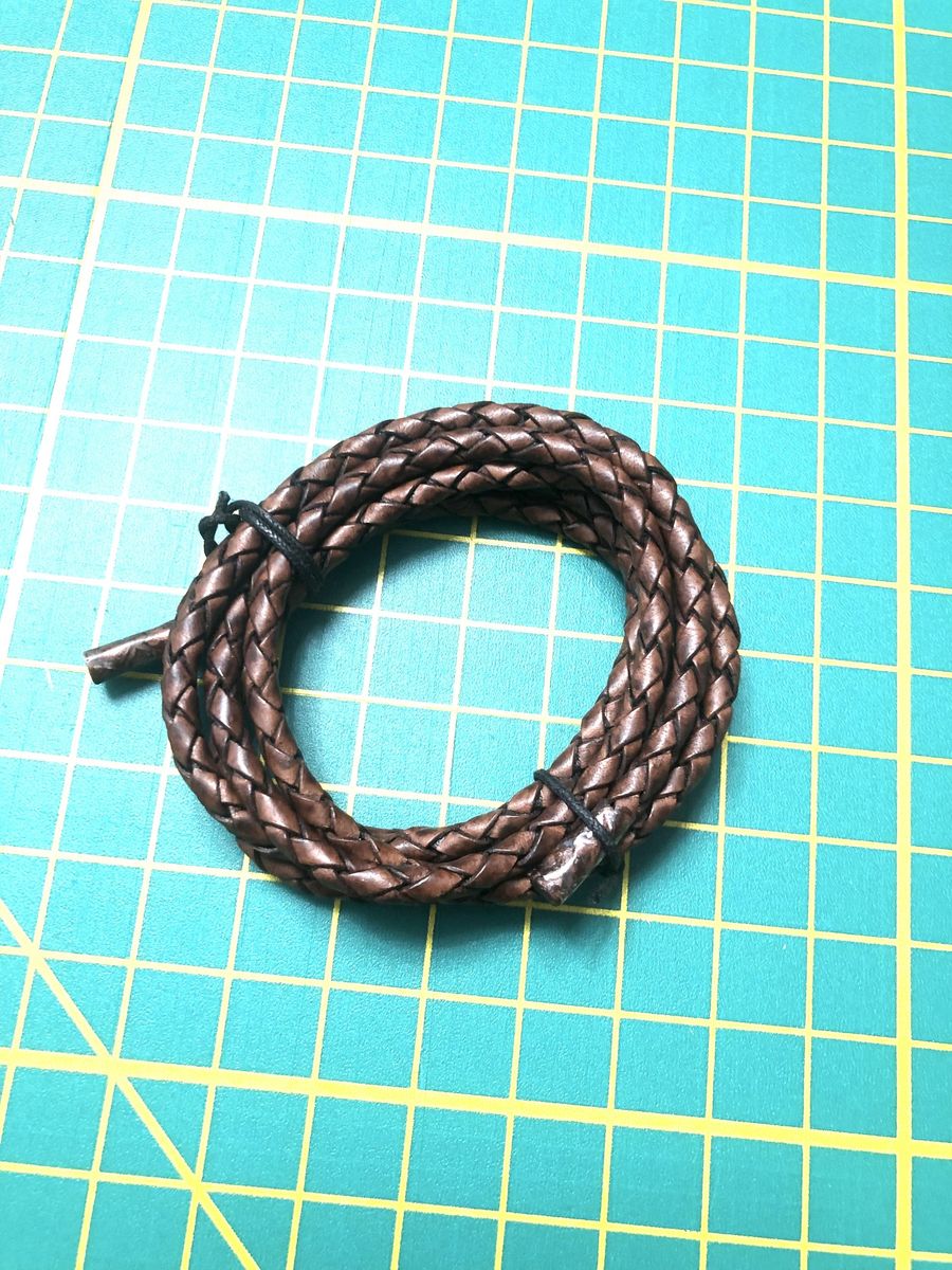 Braided Bolo Round Leather Cord-4.0 MM