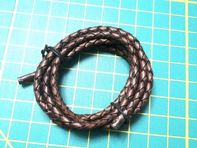 Braided Bolo Round Leather Cord-4.0 MM