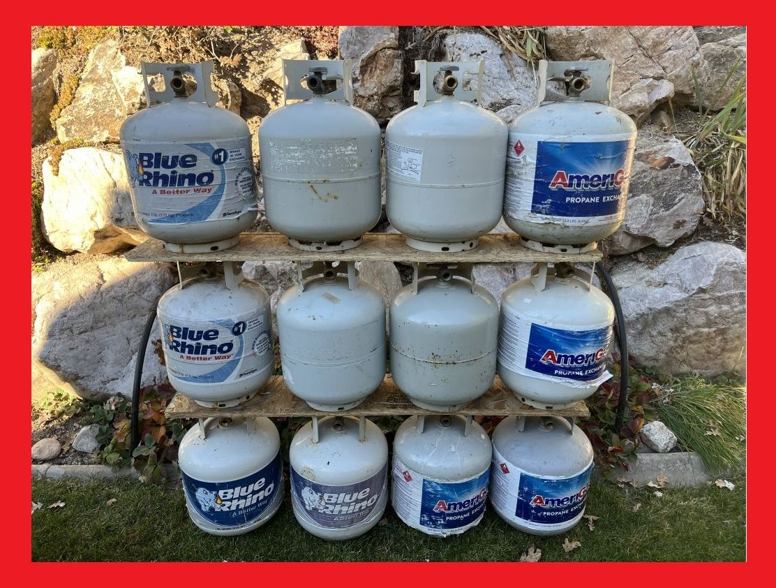 EMPTY - 5 gallon / 20 lb. Propane LP Gas Cylinders/Tanks/Bottles for Exchange LPG